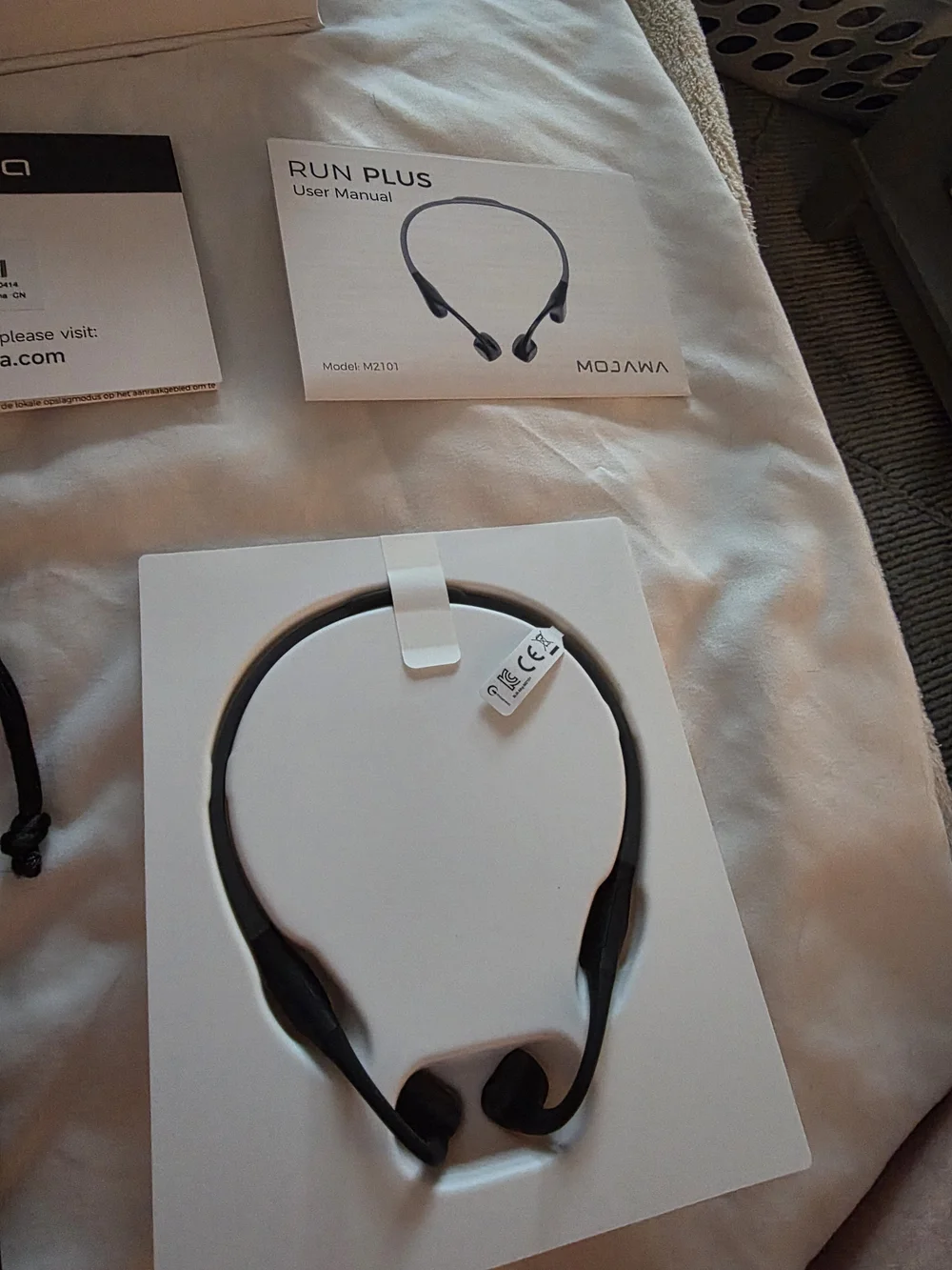 Mojawa Run Plus Bone Conduction Headphones Black